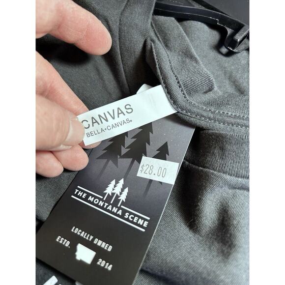 Medium Black The Wild Life Montana Sasquatch Bigfoot Tee Shirt MT TShirt NWT - Picture 4 of 5